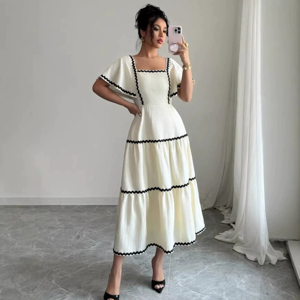 Zara Summer Spaghetti Strap Backless A-Line Maxi Dress Casual Vacation